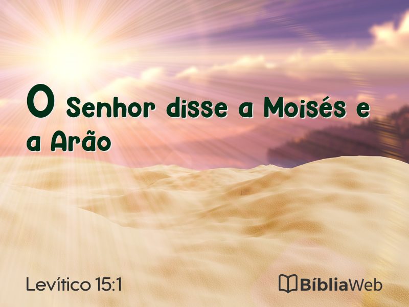 Levítico 15:1 em imagem para compartilhar