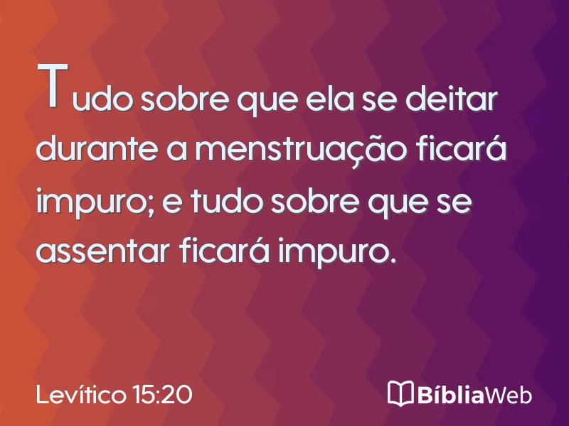 Levítico 15:20 em imagem para compartilhar