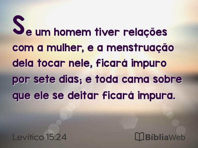 Levítico 15:24 em imagem para compartilhar