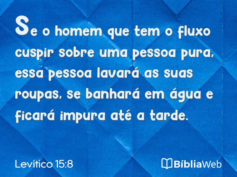 Levítico 15:8 em imagem para compartilhar