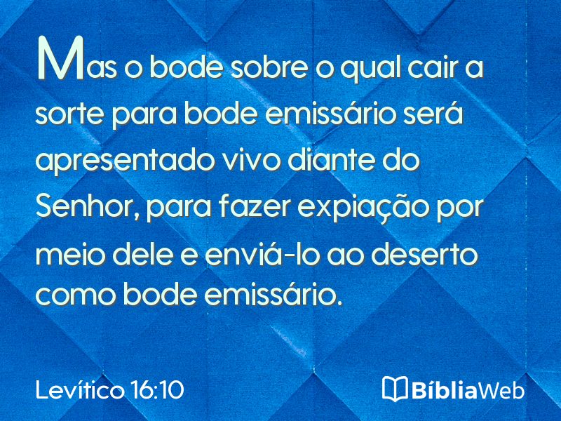 Levítico 16:10 em imagem para compartilhar