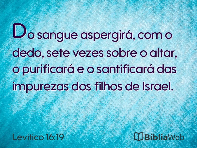 Levítico 16:19 em imagem para compartilhar