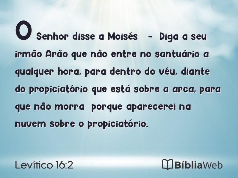 Levítico 16:2 em imagem para compartilhar