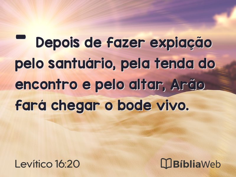 Levítico 16:20 em imagem para compartilhar