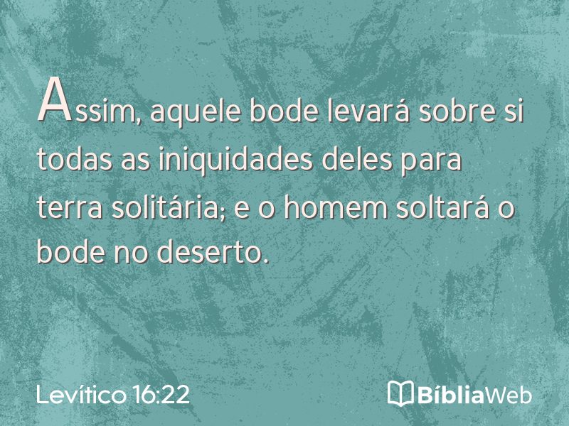 Levítico 16:22 em imagem para compartilhar