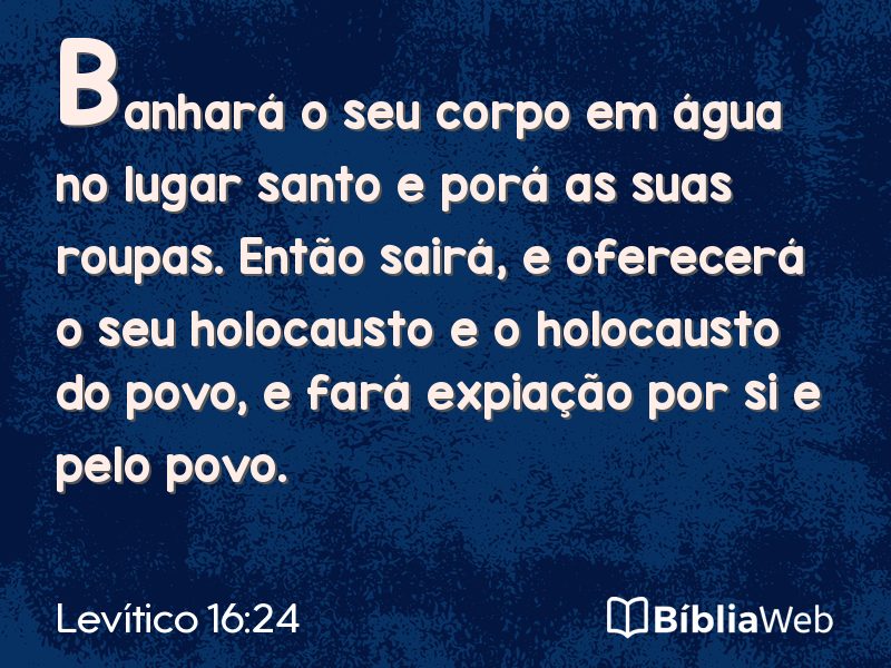 Levítico 16:24 em imagem para compartilhar