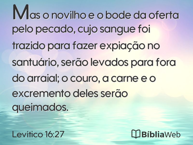 Levítico 16:27 em imagem para compartilhar