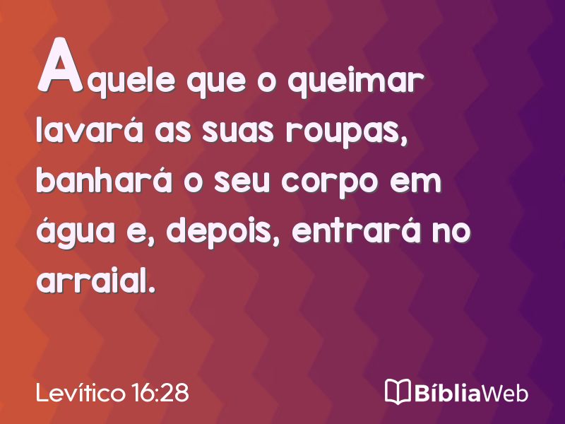 Levítico 16:28 em imagem para compartilhar