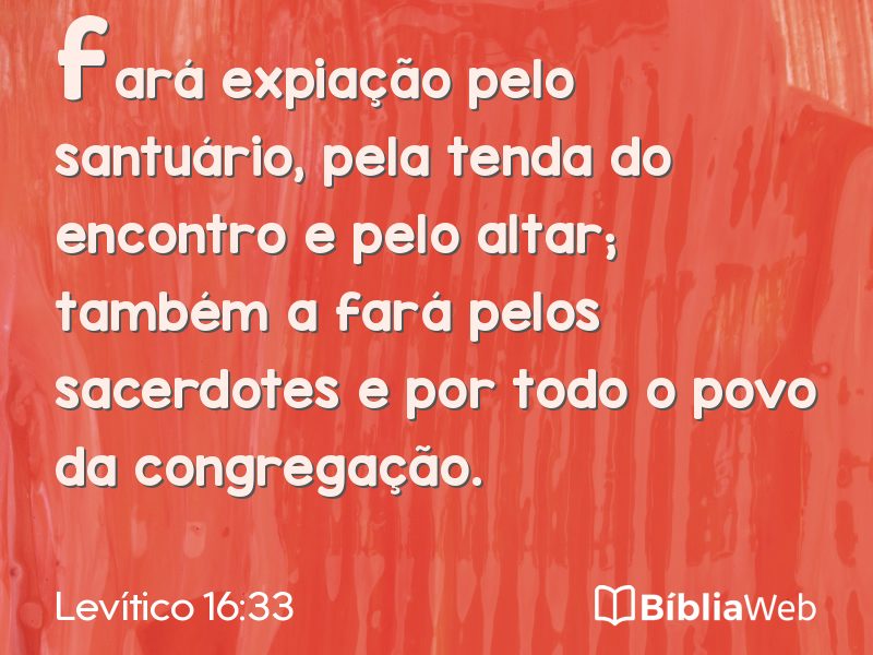 Levítico 16:33 em imagem para compartilhar