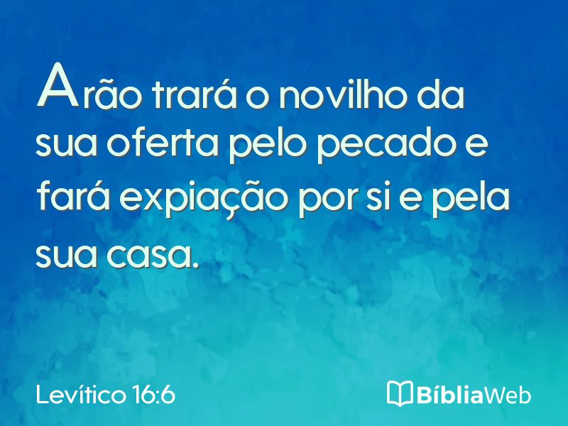 Levítico 16:6 em imagem para compartilhar