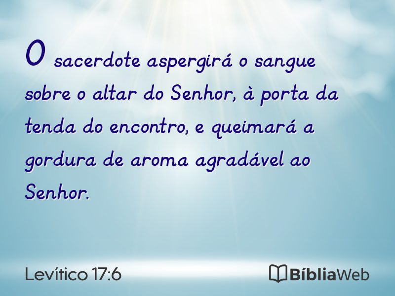 Levítico 17:6 em imagem para compartilhar