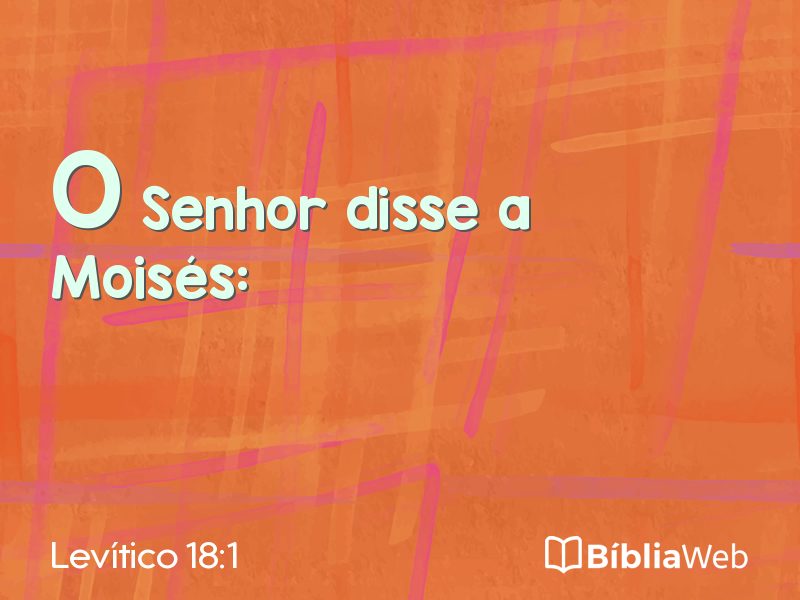 Levítico 18:1 em imagem para compartilhar