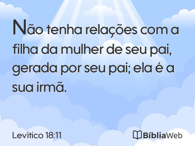 Levítico 18:11 em imagem para compartilhar