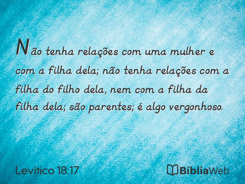 Levítico 18:17 em imagem para compartilhar