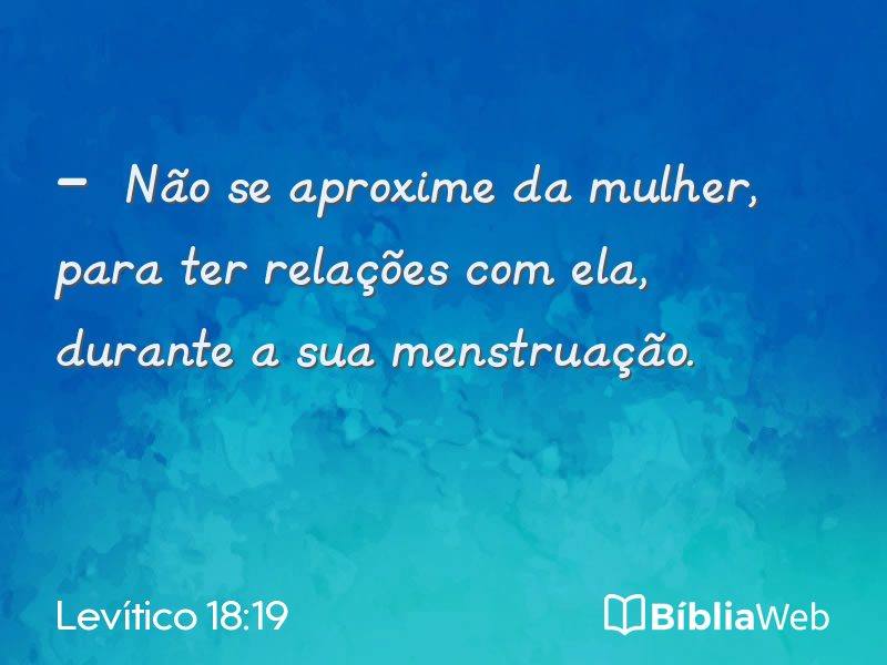 Levítico 18:19 em imagem para compartilhar