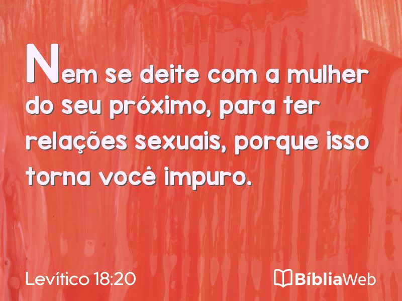 Levítico 18:20 em imagem para compartilhar