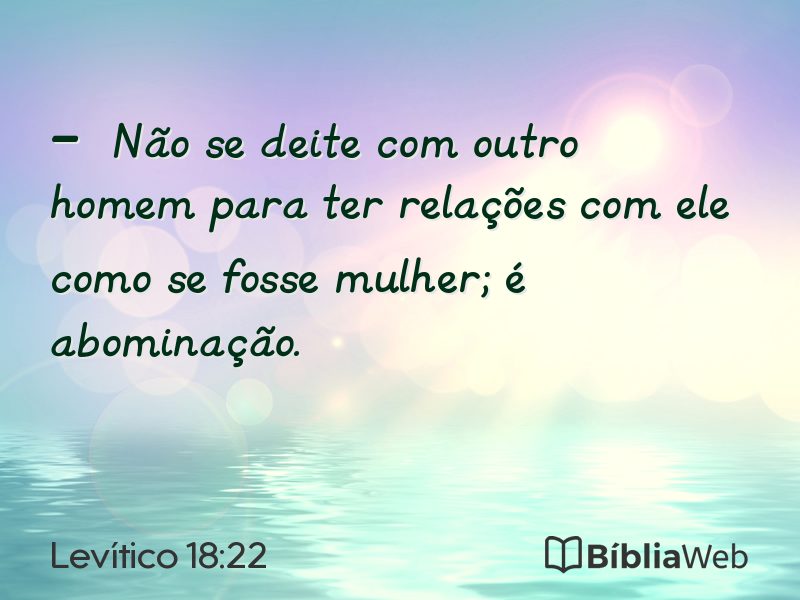 Levítico 18:22 em imagem para compartilhar
