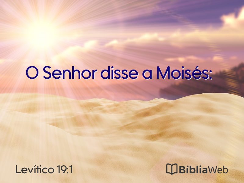 Levítico 19:1 em imagem para compartilhar