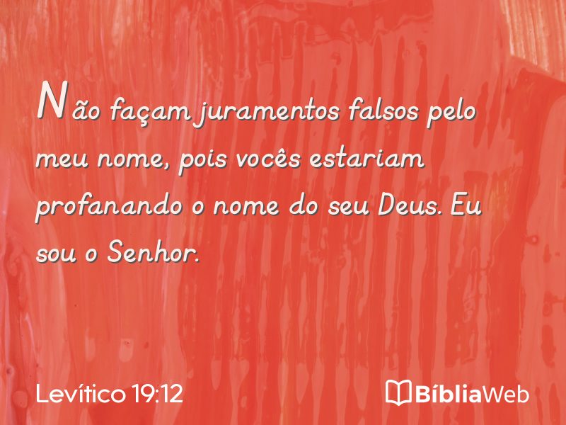 Levítico 19:12 em imagem para compartilhar