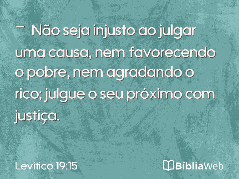 Levítico 19:15 em imagem para compartilhar