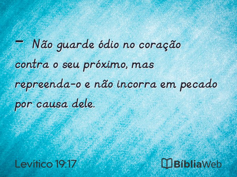 Levítico 19:17 em imagem para compartilhar