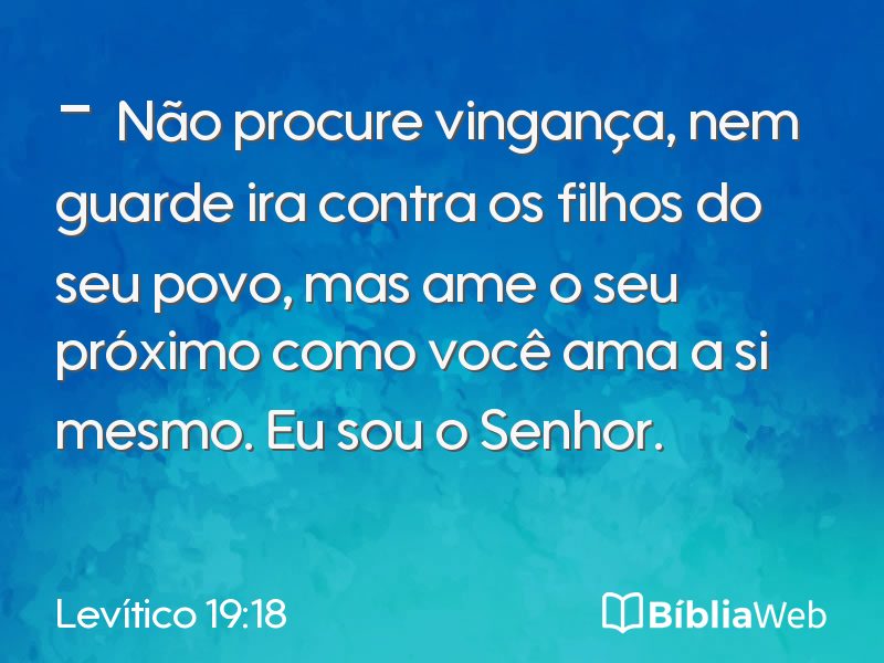 Levítico 19:18 em imagem para compartilhar