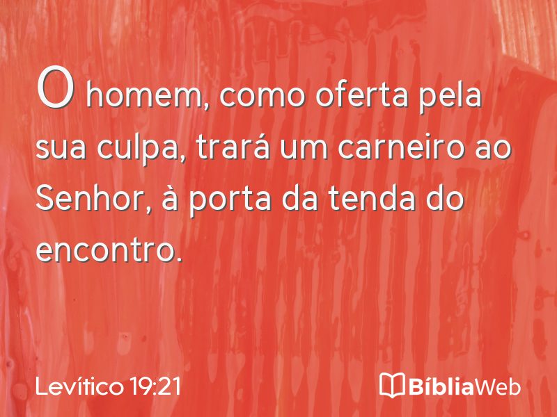 Levítico 19:21 em imagem para compartilhar