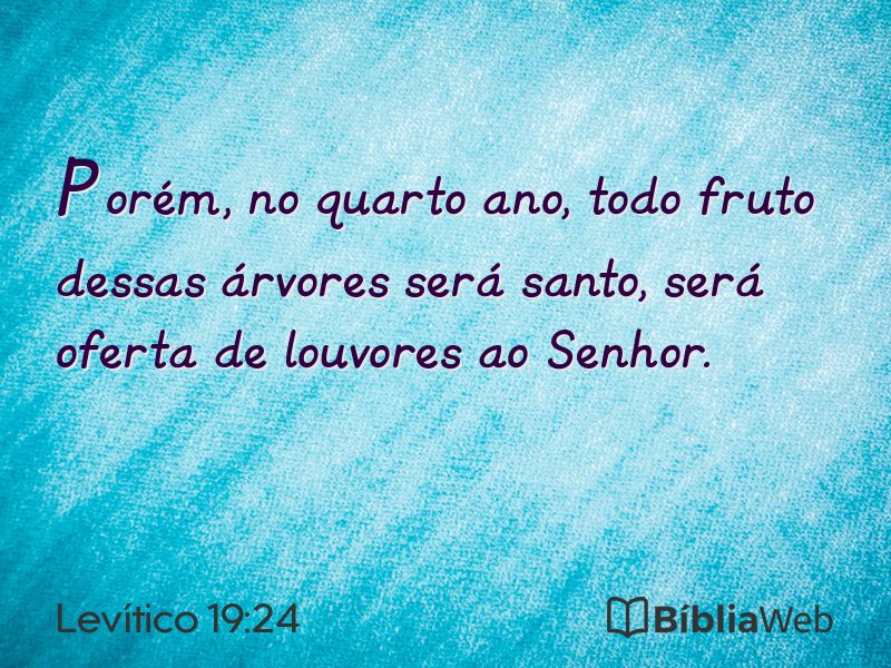 Levítico 19:24 em imagem para compartilhar