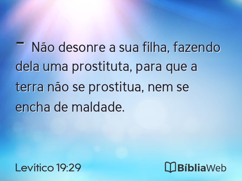 Levítico 19:29 em imagem para compartilhar