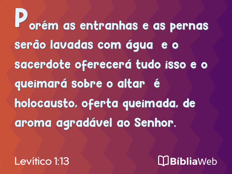 Levítico 1:13 em imagem para compartilhar