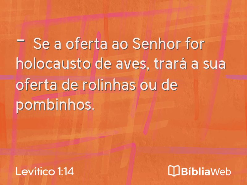 Levítico 1:14 em imagem para compartilhar