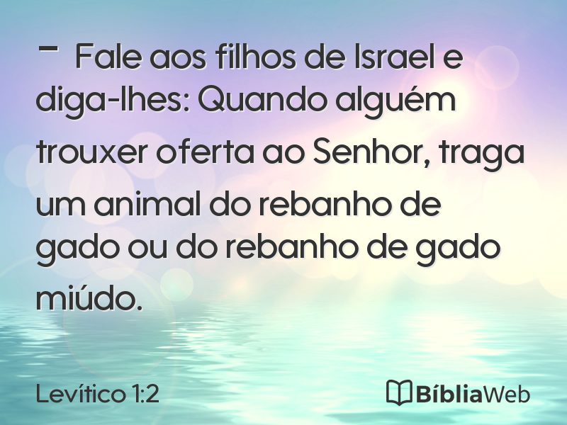 Levítico 1:2 em imagem para compartilhar