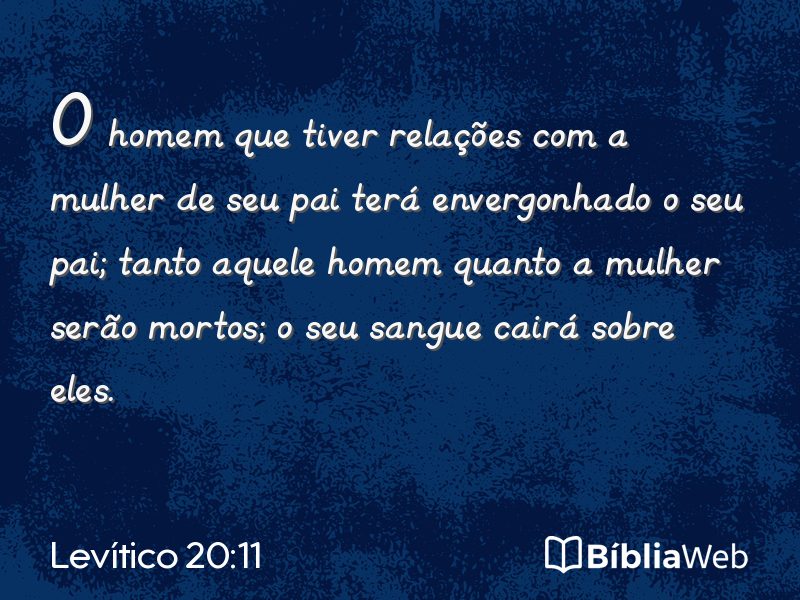 Levítico 20:11 em imagem para compartilhar