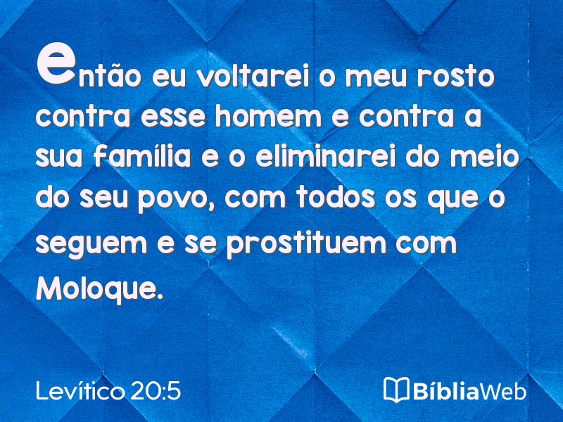 Levítico 20:5 em imagem para compartilhar