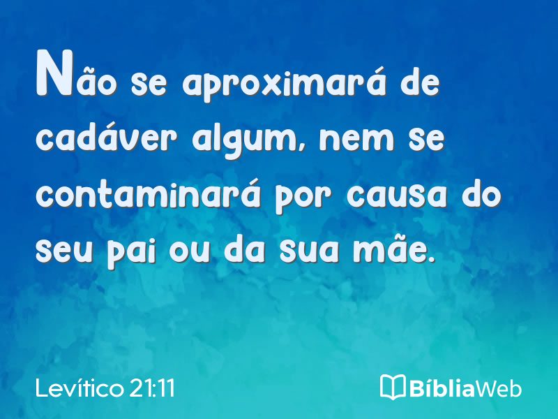 Levítico 21:11 em imagem para compartilhar