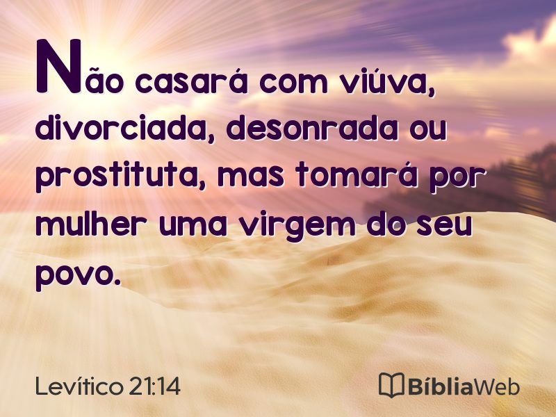 Levítico 21:14 em imagem para compartilhar