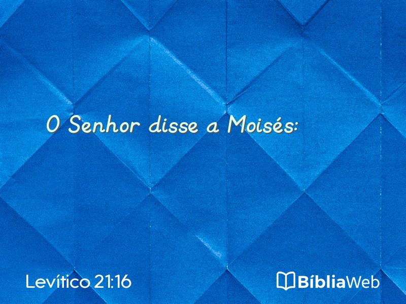 Levítico 21:16 em imagem para compartilhar