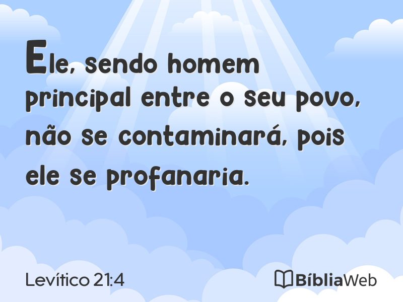Levítico 21:4 em imagem para compartilhar