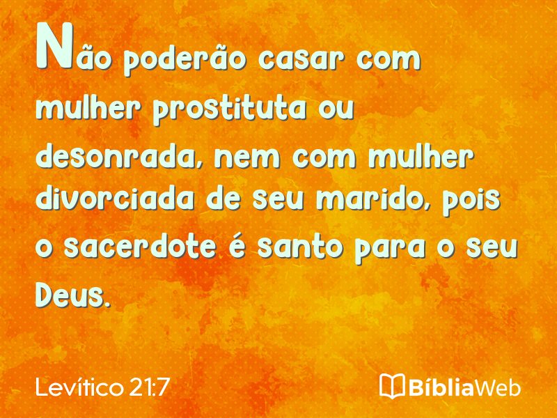 Levítico 21:7 em imagem para compartilhar