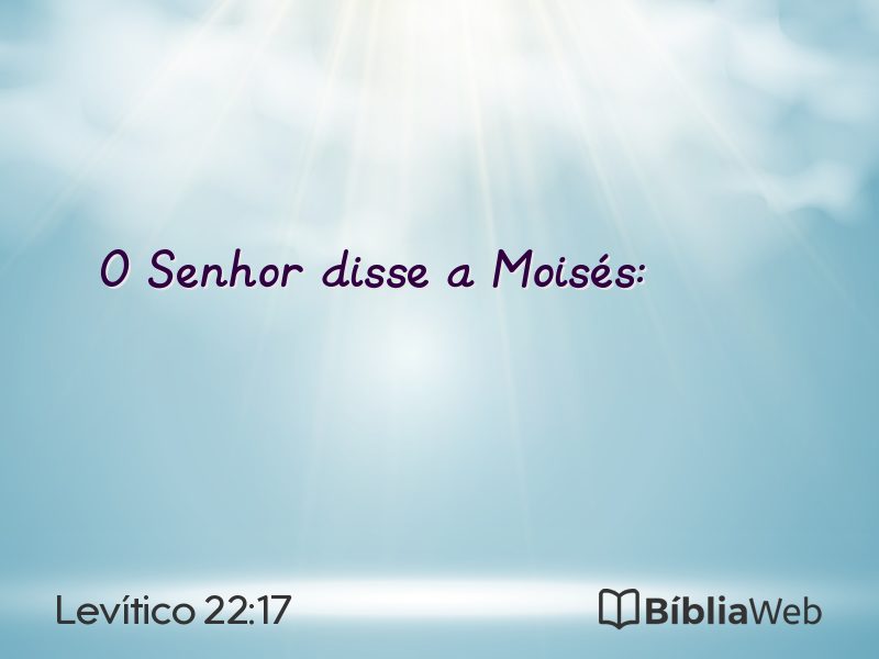 Levítico 22:17 em imagem para compartilhar