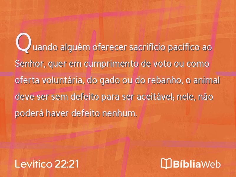 Levítico 22:21 em imagem para compartilhar