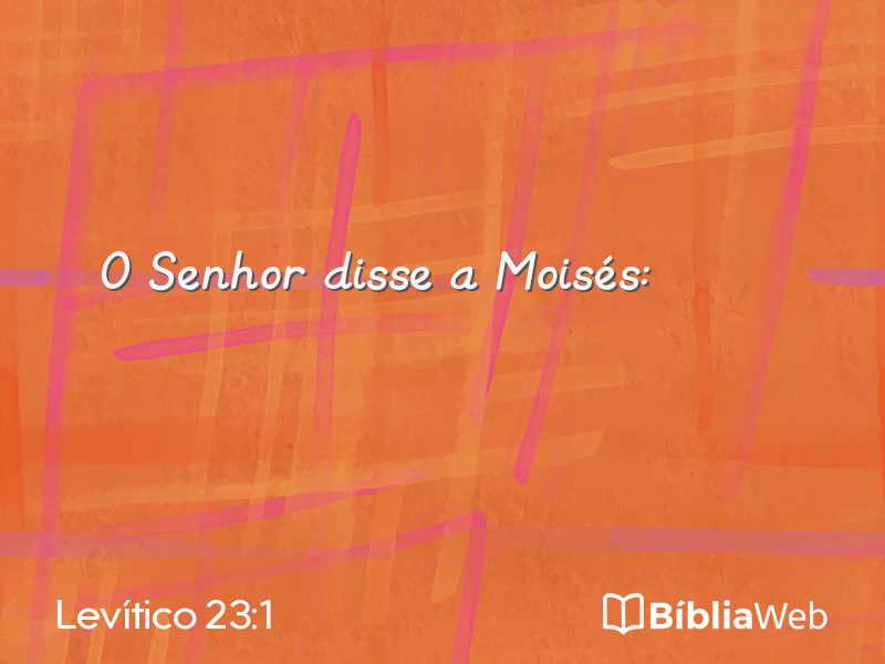 Levítico 23:1 em imagem para compartilhar