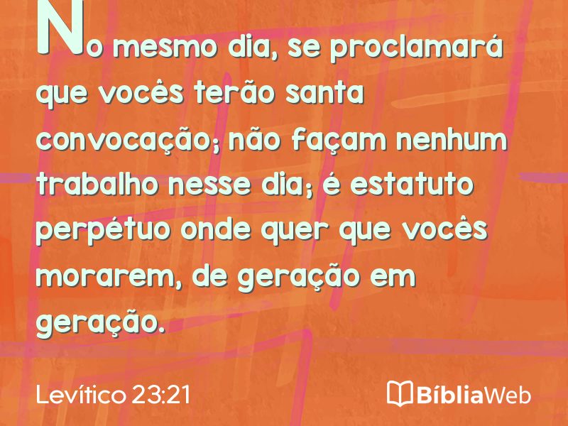 Levítico 23:21 em imagem para compartilhar