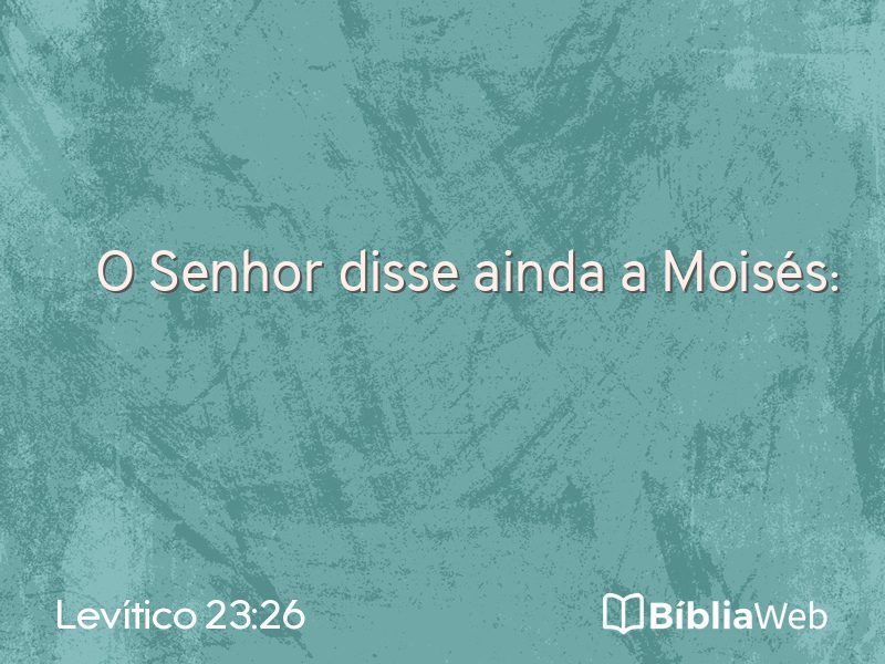 Levítico 23:26 em imagem para compartilhar