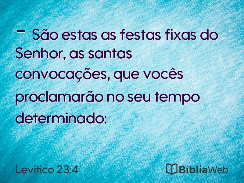 Levítico 23:4 em imagem para compartilhar