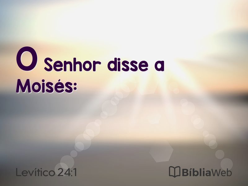 Levítico 24:1 em imagem para compartilhar