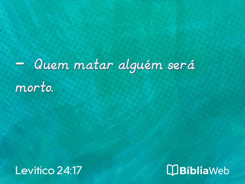 Levítico 24:17 em imagem para compartilhar