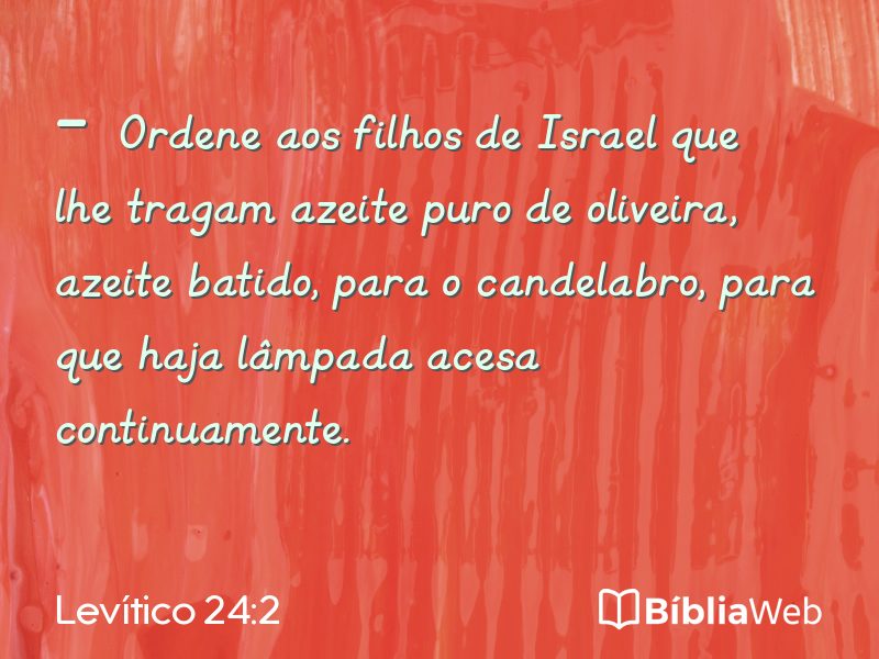Levítico 24:2 em imagem para compartilhar