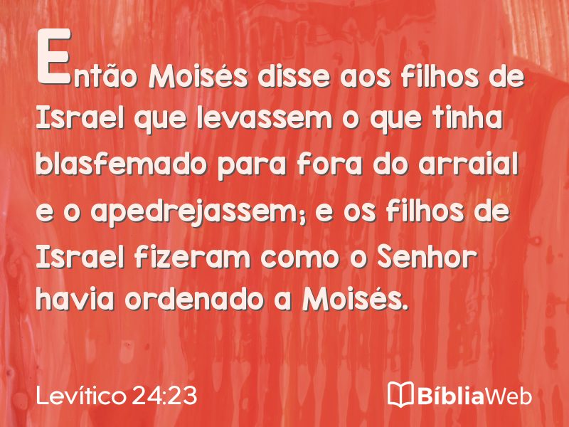 Levítico 24:23 em imagem para compartilhar