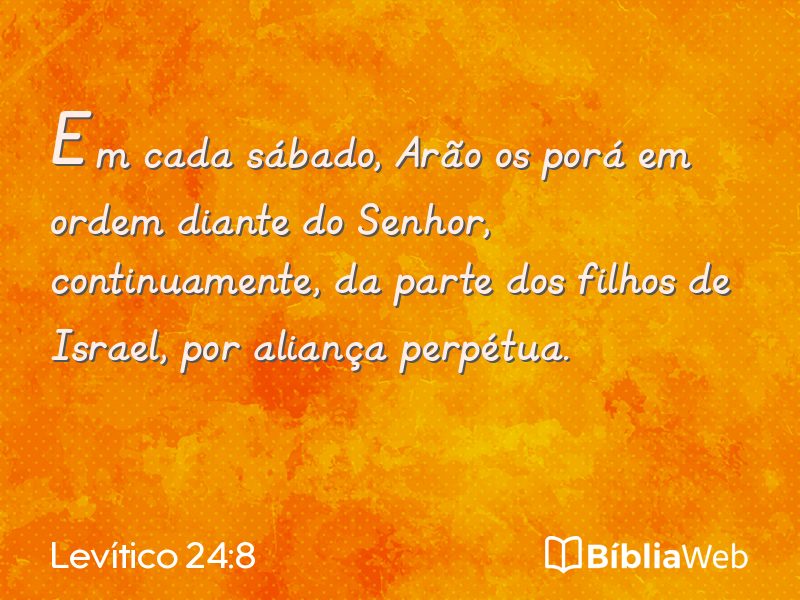 Levítico 24:8 em imagem para compartilhar